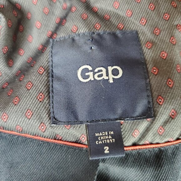 GAP Blazer Navy SIze 2  Academia Lolita Lined Military - Picture 2 of 16